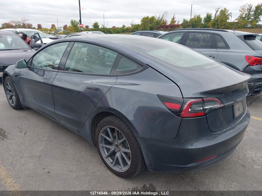 Vin: 5yj3e1ea3nf258320, lot: 3123295, tesla model 3 20223