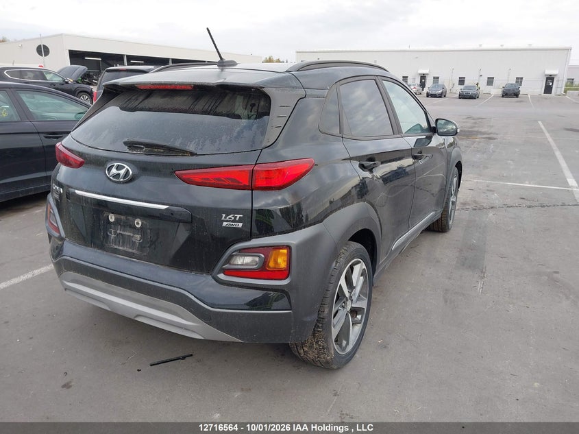 Vin: km8k3ca58ku262352, lot: 3123314, hyundai kona limited 20194
