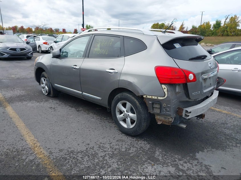 Vin: jn8as5mv2dw106183, lot: 3123384, nissan rogue 20133