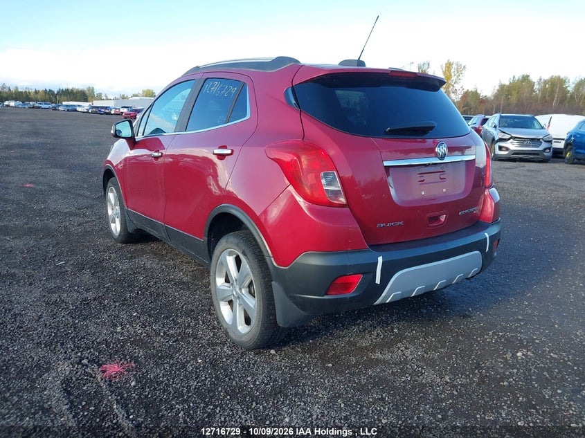 Vin: kl4cjesb5fb046453, lot: 3123500, buick encore 20153