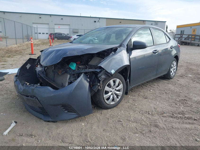 2016 Toyota Corolla L/Le/Le Pls/Prm/S/S Pls, Удар спереди, IAAI, VIN 2T1BURHE6GC648055 — фото 2