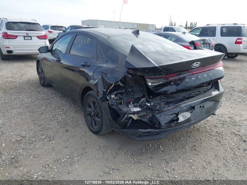 Vin: kmhlm4ag8mu124189, lot: 3123601, hyundai elantra sel 20213