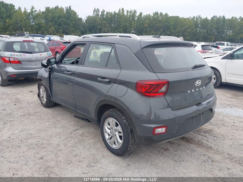Vin: kmhrc8a32su354065, lot: 3123637, hyundai venue sel/limited 20253