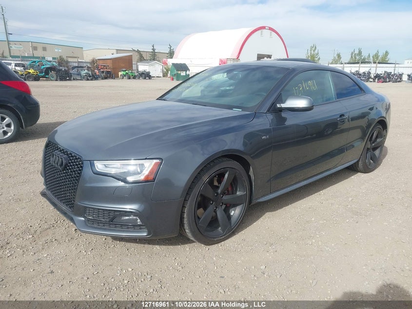 2015 Audi S5 Technik, Right Side, IAAI, VIN WAULGBFR4FA038809 — photo 2