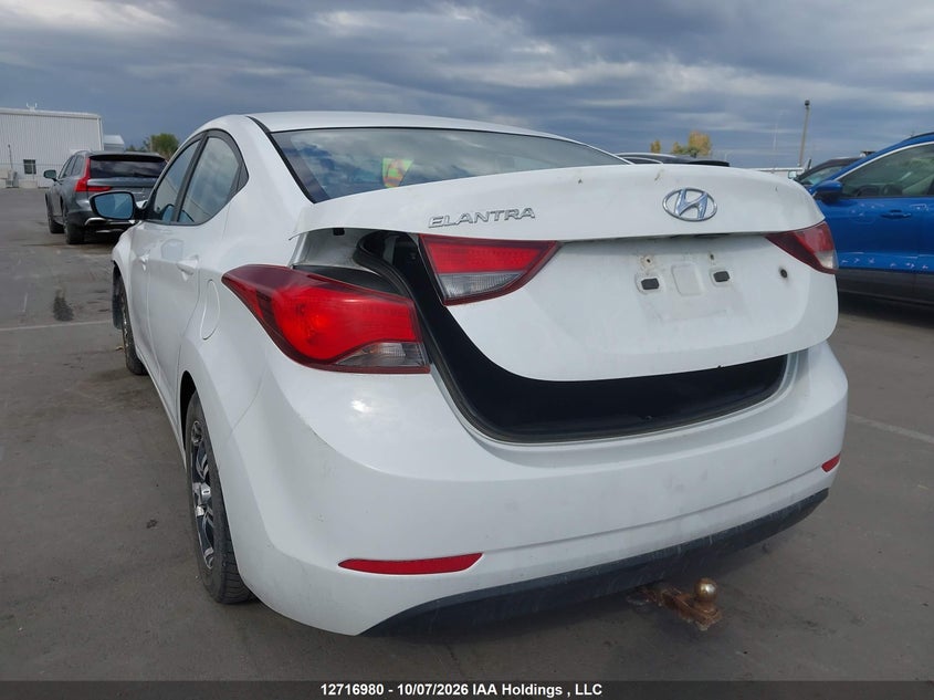Vin: 5npdh4aexgh712377, lot: 3123751, hyundai elantra l+ 20163