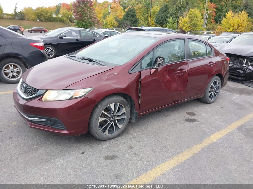Vin: 2hgfb2f54dh008169, lot: 3123755, honda civic lx 20132