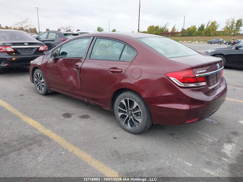 Vin: 2hgfb2f54dh008169, lot: 3123755, honda civic lx 20133