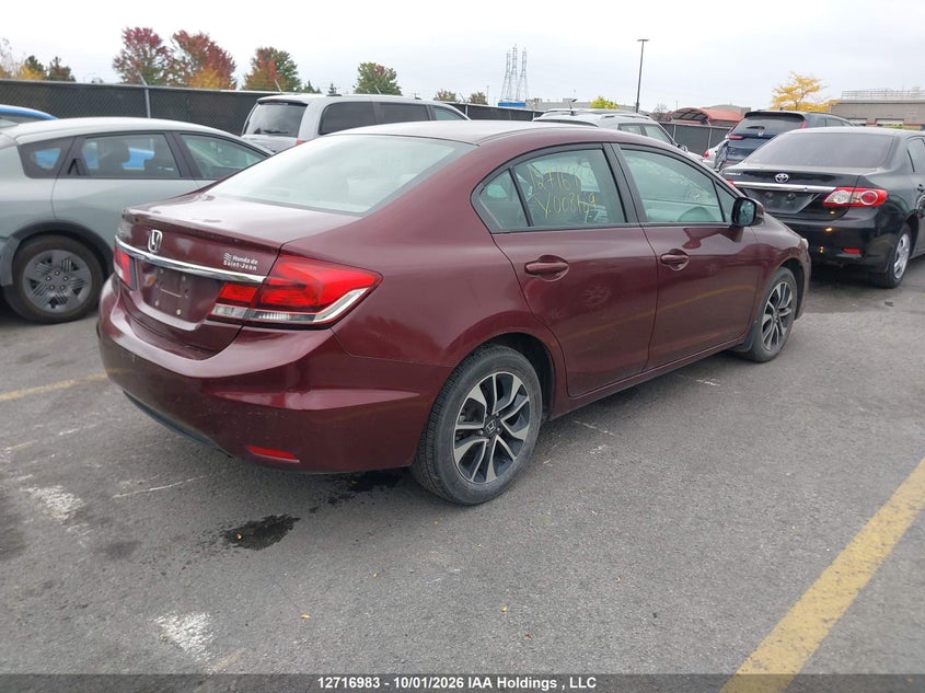 Vin: 2hgfb2f54dh008169, lot: 3123755, honda civic lx 20134
