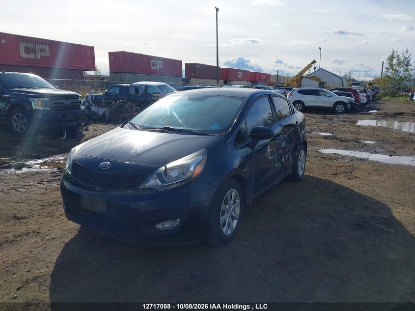 2013 Kia Rio Lx, Left Side, IAAI, VIN KNADM4A38D6290249 — photo 2