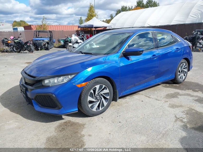 Vin: shhfk7g23ju303635, lot: 3123880, honda civic 20182