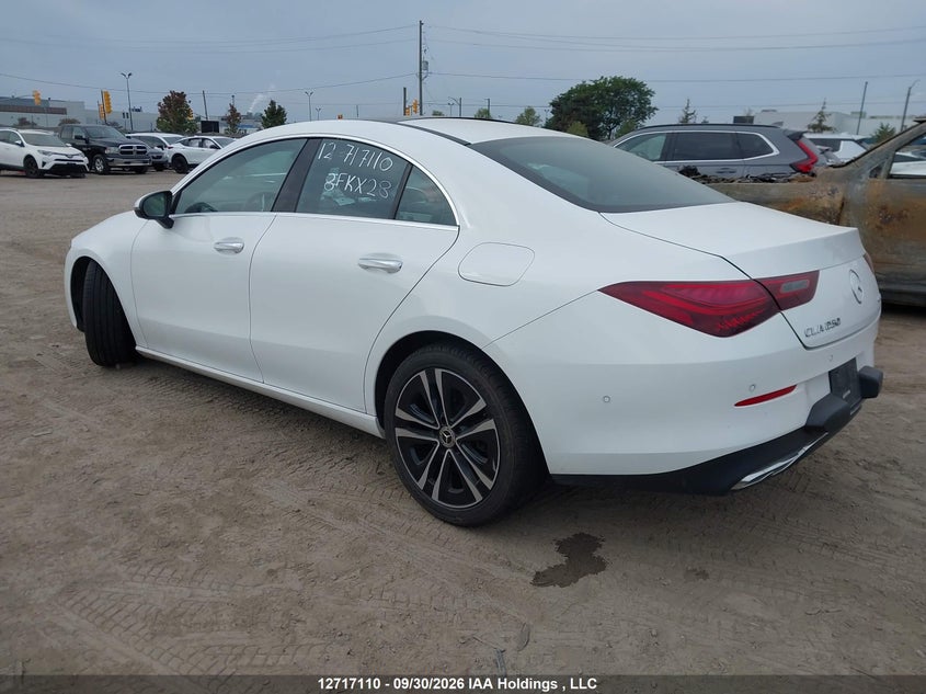 Vin: w1k5j4hb6sn530629, lot: 3123883, mercedes-benz cla 250 4matic 20253