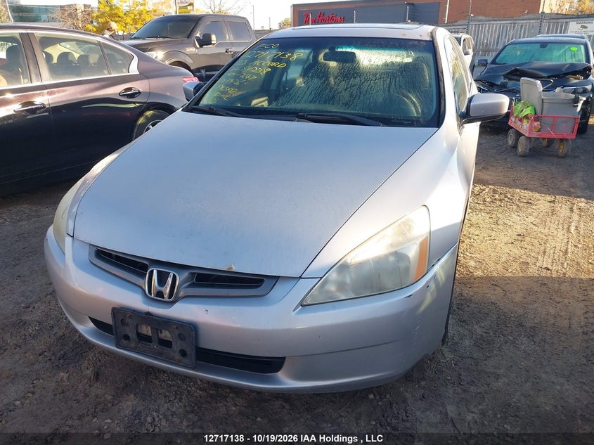 2003 Honda Accord Ex-V6, Rear, IAAI, VIN 1HGCM66463A801238 — photo 2
