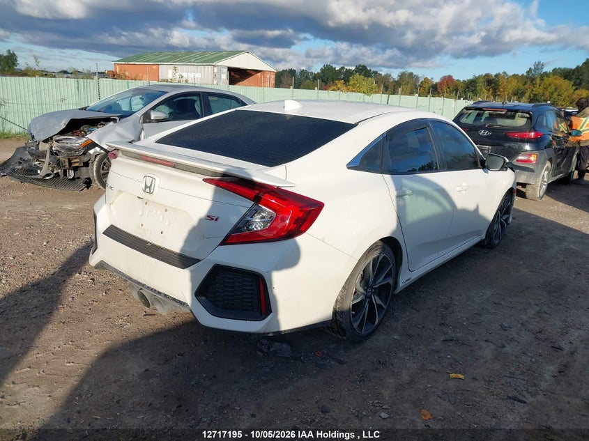 Vin: 2hgfc1e56jh200102, lot: 3123969, honda civic si si 20184
