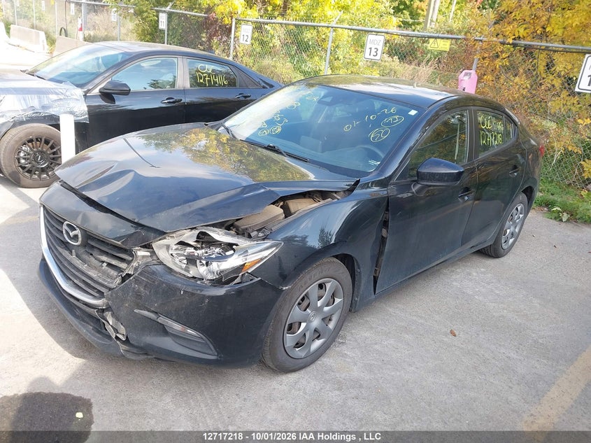 Vin: jm1bn1u73j1158979, lot: 3124013, mazda mazda3 gx 20182