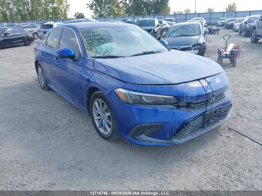 2022 Honda Civic Ex, Front, IAAI, VIN 2HGFE2F30NH106428