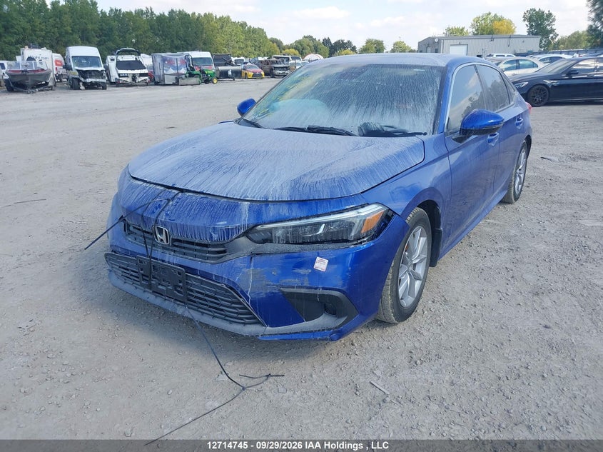 2022 Honda Civic Ex, Front, IAAI, VIN 2HGFE2F30NH106428 — photo 2