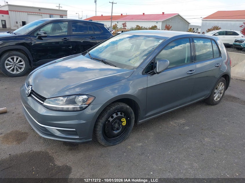 2019 Volkswagen Golf S/Se, Right Side, IAAI, VIN 3VWG57AUXKM013006 — photo 2