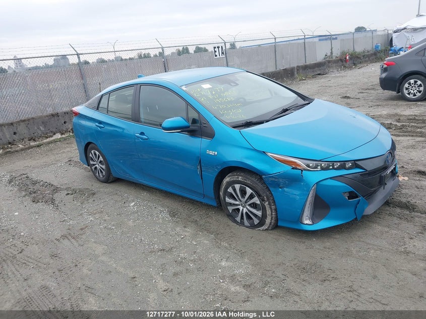 Vin: jtdkamfp9m3195683, lot: 3124083, toyota prius prime 2021 img_1