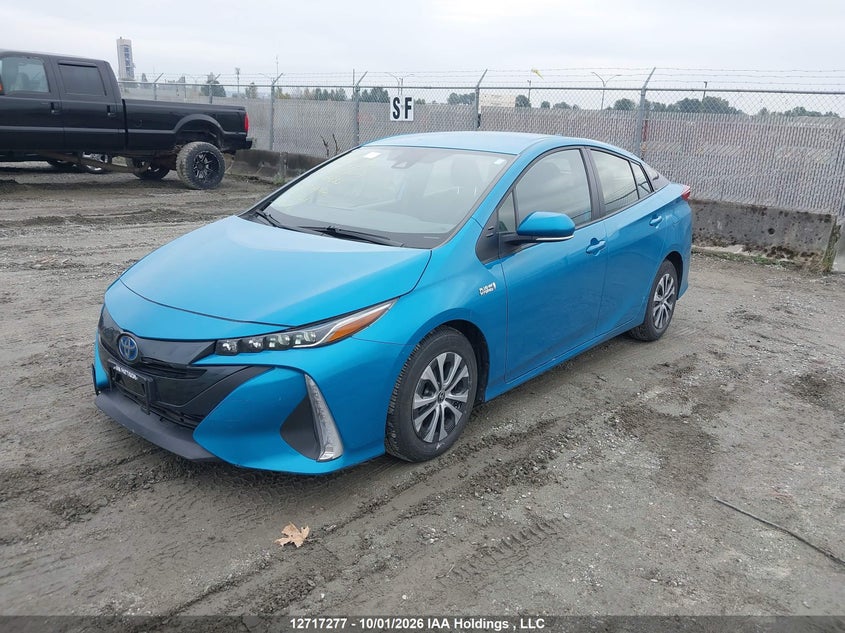 Vin: jtdkamfp9m3195683, lot: 3124083, toyota prius prime 20212