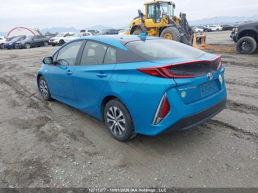Vin: jtdkamfp9m3195683, lot: 3124083, toyota prius prime 20213