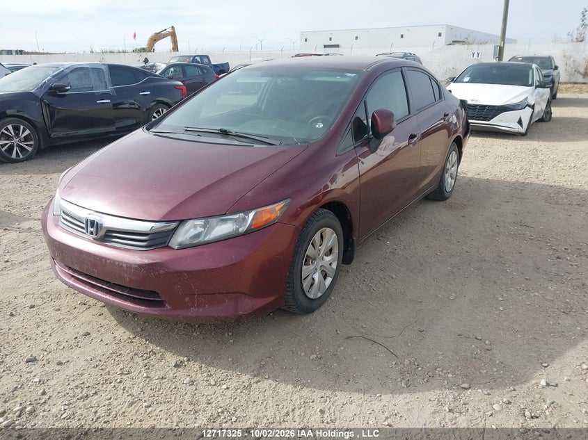 Vin: 2hgfb2f40ch062171, lot: 3124131, honda civic lx 20122