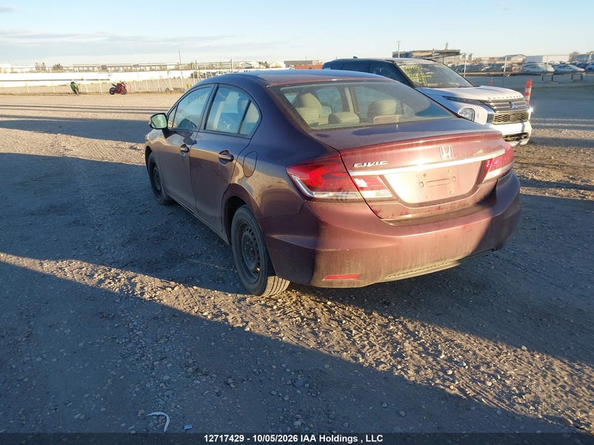 Vin: 2hgfb2f4xdh010497, lot: 3124235, honda civic lx 20133
