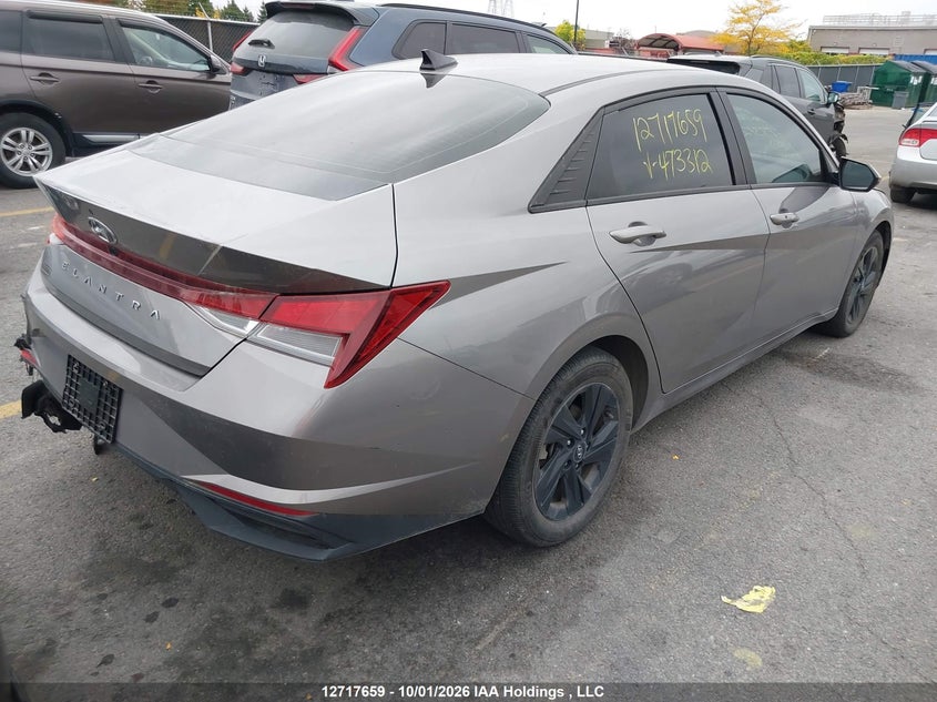 Vin: kmhlm4agxpu473312, lot: 3124497, hyundai elantra preferred ivt 20234