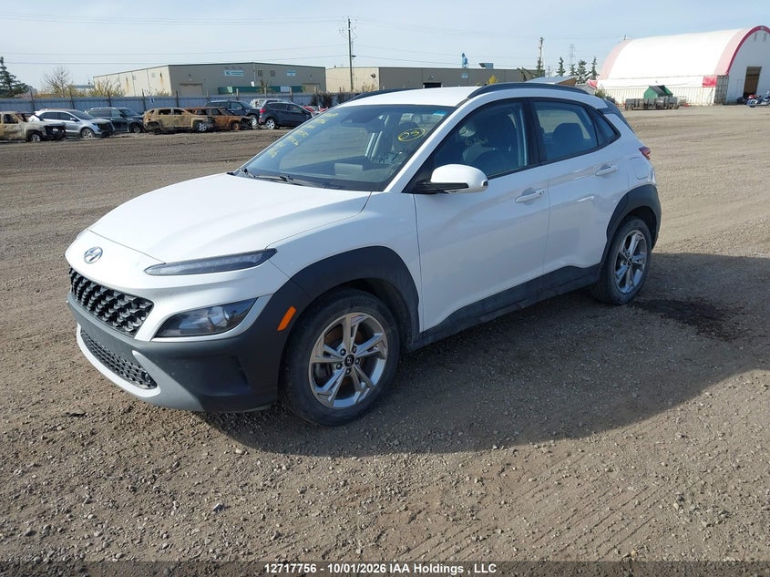 Vin: km8k2cab5nu873582, lot: 3124594, hyundai kona sel/se 20222