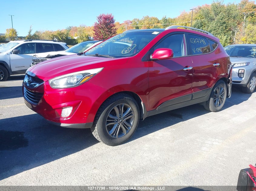 2015 Hyundai Tucson Gls, Rear, IAAI, VIN KM8JUCAG2FU092375 — photo 2