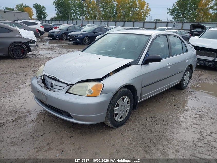 2003 Honda Civic Dx-G, Front, IAAI, VIN 2HGES16483H942749 — photo 2