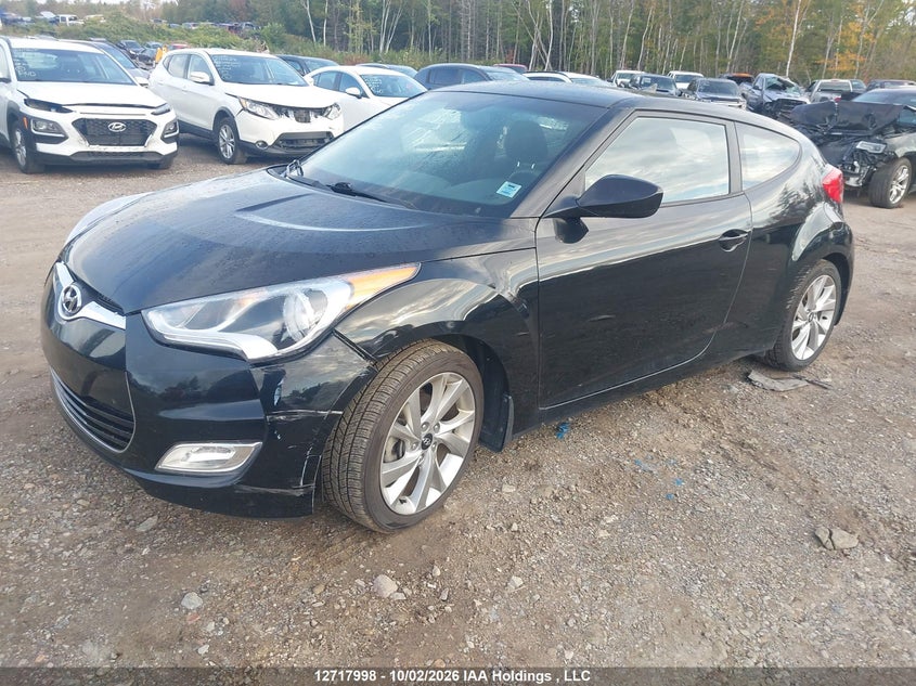 Vin: kmhtc6ad7gu262220, lot: 3124836, hyundai veloster se 20162