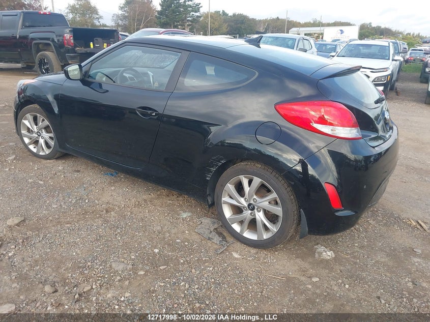 Vin: kmhtc6ad7gu262220, lot: 3124836, hyundai veloster se 20163