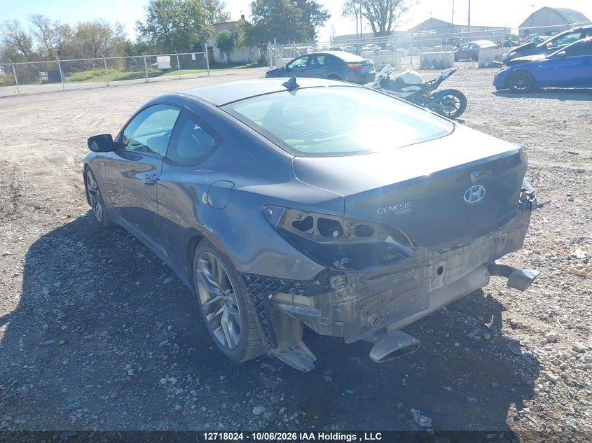 Vin: kmhht6kj8fu127160, lot: 3124864, hyundai genesis coupe 20153