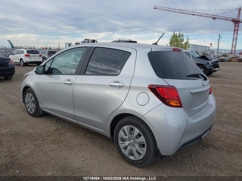 Vin: vnkktud32fa041865, lot: 3124905, toyota yaris le 20153
