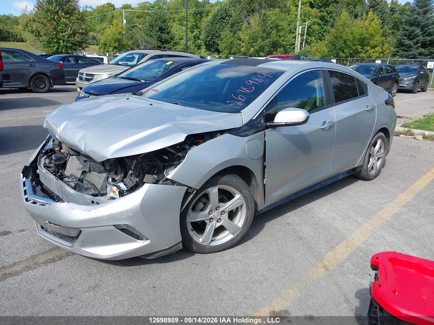2018 Chevrolet Volt Lt, Удар спереди, IAAI, VIN 1G1RA6S56JU120534 — фото 2