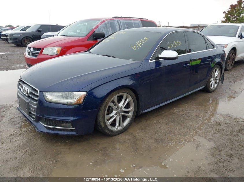 2013 Audi S4, Water, IAAI, VIN WAUBGCFL8DA199447 — photo 2