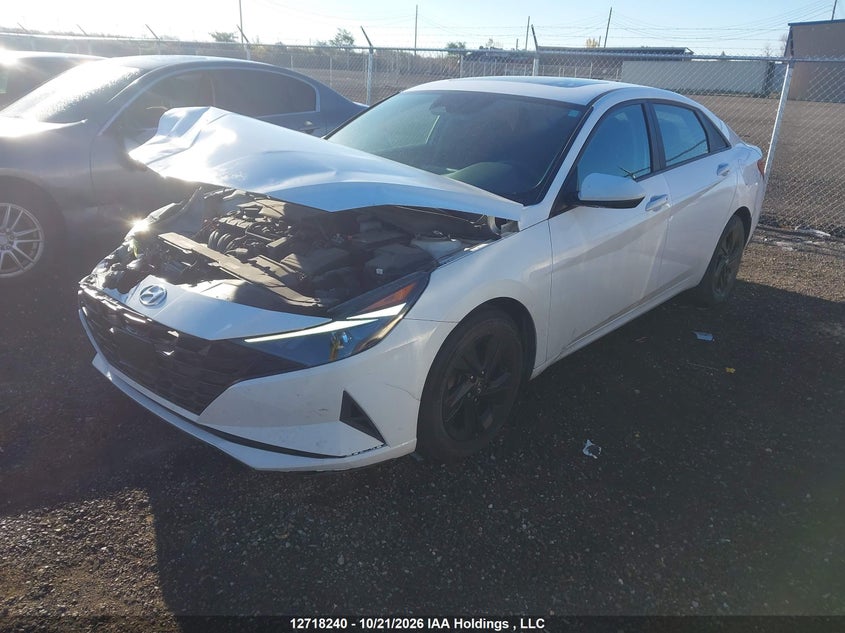 Vin: kmhlm4ag2nu256656, lot: 3125107, hyundai elantra preferred ivt with sun and tech package 20222