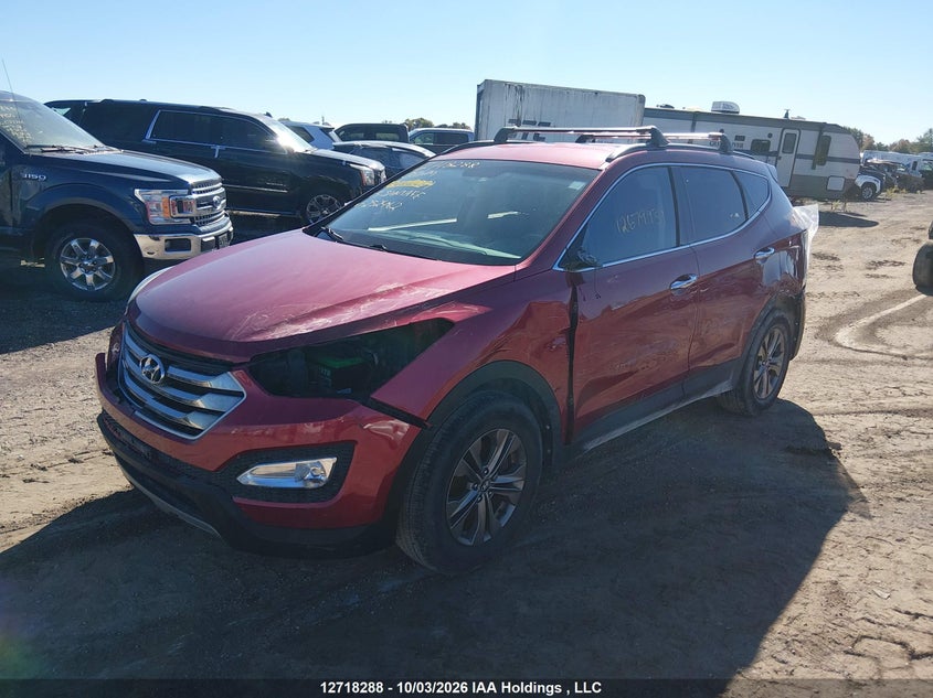 2015 Hyundai Santa Fe Sport 2.4 Premium, Лівий бік, IAAI, VIN 5XYZU3LB6FG252462 — фото 2