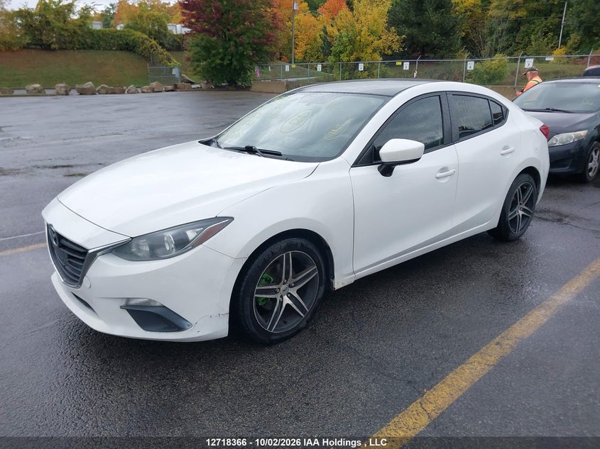 Vin: 3mzbm1u76gm271644, lot: 3125256, mazda mazda3 g/gx 20162