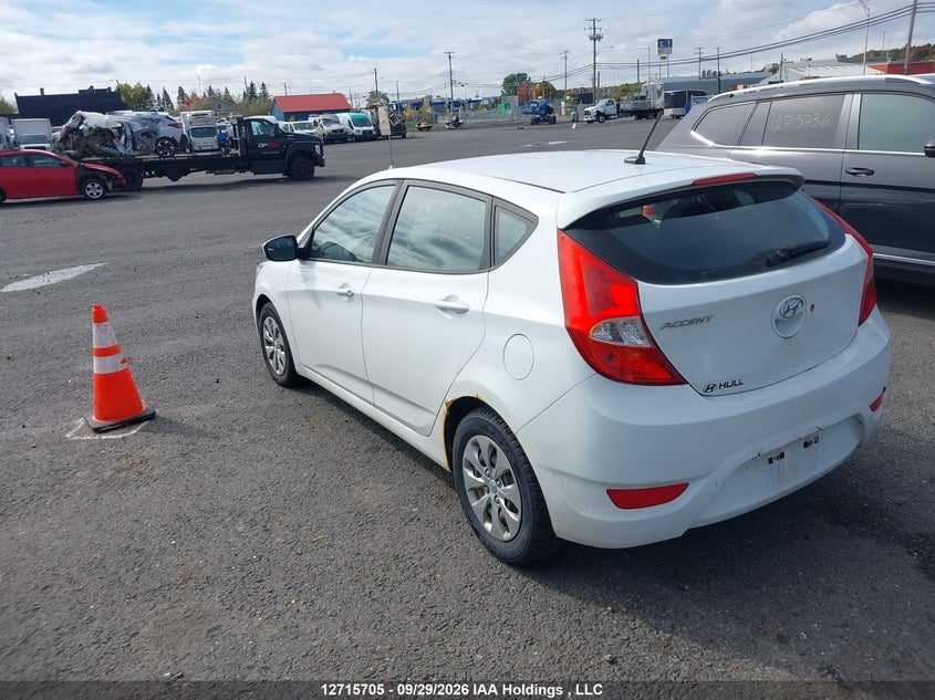 Vin: kmhct5ae3hu333689, lot: 3125290, hyundai accent gl 20173