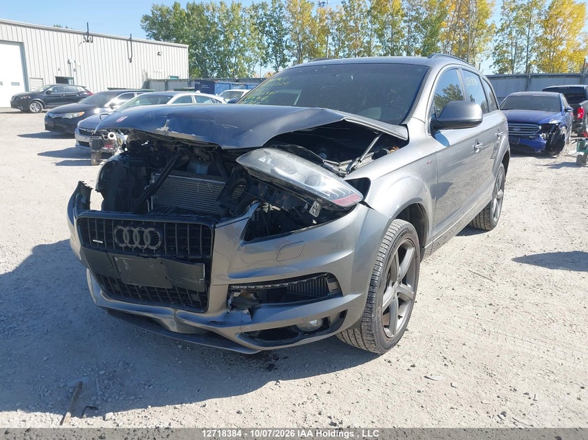 2014 Audi Q7, Удар спереди, IAAI, VIN WA1DMCFE9ED004391 — фото 2