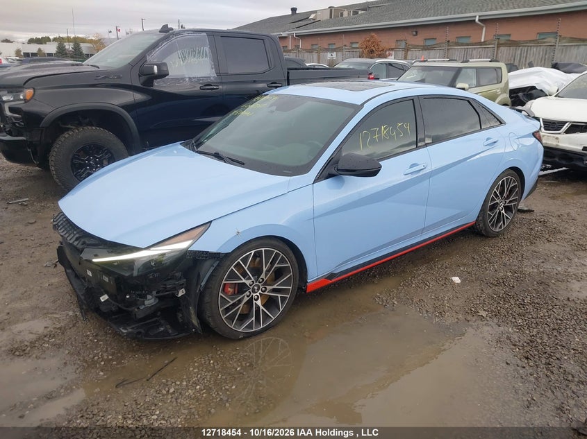 Vin: kmhlw4ak5nu004561, lot: 3125366, hyundai elantra n dct 20222