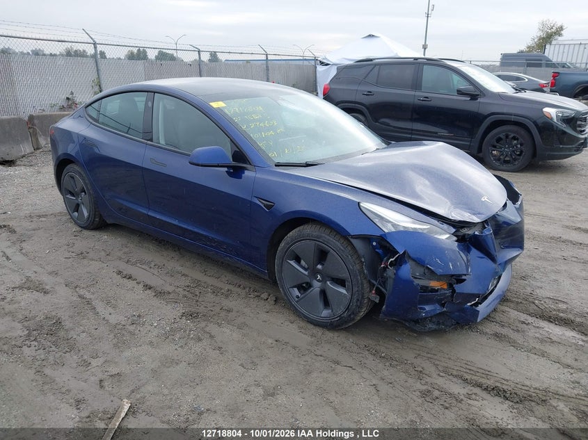 Vin: 5yj3e1eb7nf294603, lot: 3125749, tesla model 3 2022 img_1