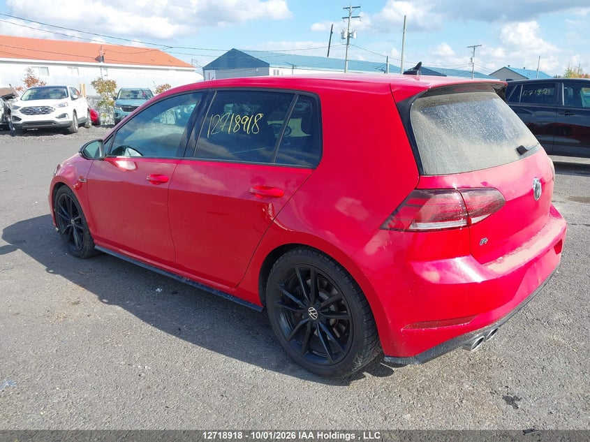 Vin: wvwva7au8kw207300, lot: 3125864, volkswagen golf r 20193