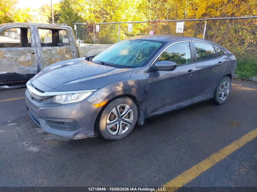 Vin: 2hgfc2f56hh020455, lot: 3125895, honda civic lx 20172