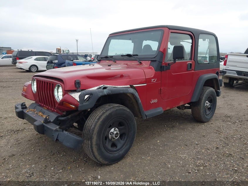 1998 Jeep Wrangler / Tj Se, Front, IAAI, VIN 1J4FY29P8WP771993 — photo 2
