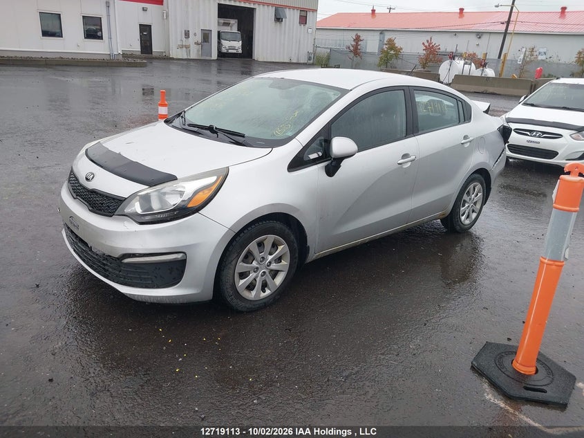 2016 Kia Rio Ex/Ex+ W/Sunroof/Lx/Lx+/Lx+ Eco/Sx, Удар сзади, IAAI, VIN KNADM4A30G6008352 — фото 2