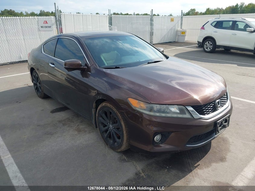 2014 Honda Accord Ex-L-Navi V6, Удар спереди, IAAI, VIN 1HGCT2B82EA800322