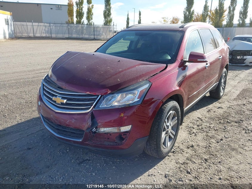 2015 Chevrolet Traverse Lt, Удар спереди, IAAI, VIN 1GNKVHKD3FJ356087 — фото 2