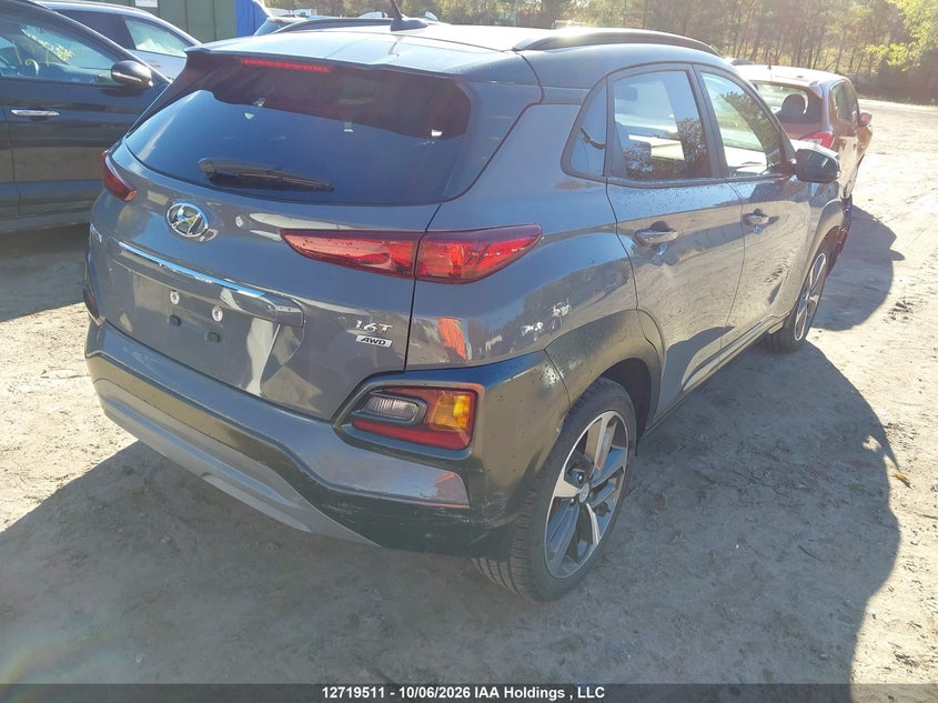 Vin: km8k3ca53mu618922, lot: 3126514, hyundai kona limited 20214